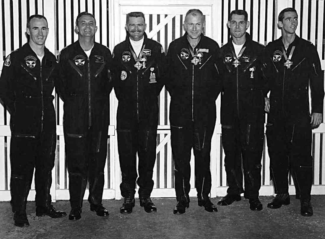 L-R: Jake Shuler, Buddy Barner, Rod Giffen, George Clausen, Clyde Falls, Dave Waldrop - November 1967.