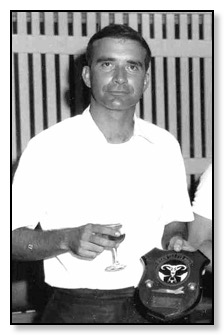 Gary receives his plaque in August 1968.
