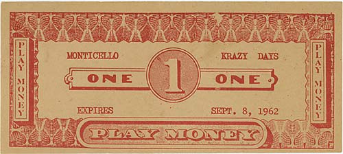 Monticello Krazy Days bill